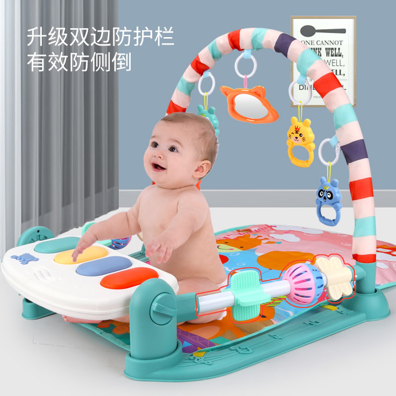 Sudeste asiático bebé juguete pedal piano fitness rack manta dispositivo inteligencia bebé recién nacido tres meses bebé pedal piano