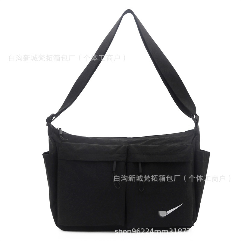 Korean-Style Casual Crossbody Bag with Multiple Pockets, Single Shoulder Crossbody Cycling Workwear Style Messenger Bag for Women, Large Capacity for Commuting