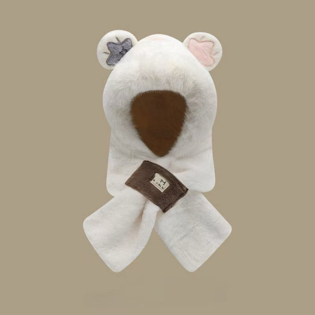 둥근귀별하늘곰 투피스세트-화이트