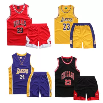 Spot wholesale popular summer children's basketball suit, men's middle and large children's football shirt, breathable and quick drying sportswear - ShopShipShake