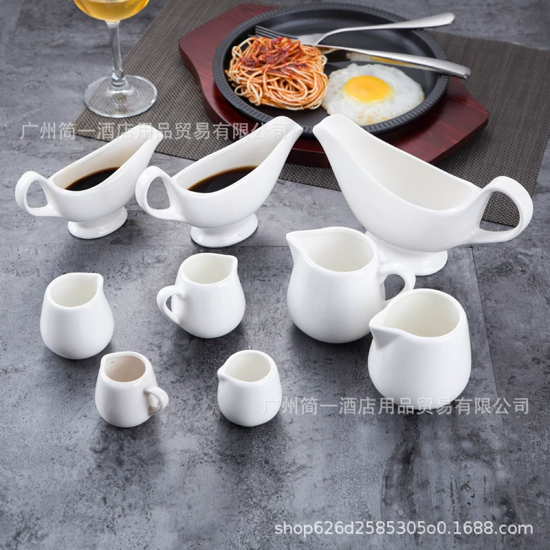 Керамическое ведро для стейка в стиле вестерн, ложка для соуса, горшок для соуса, кофейная чашка, чашка для молока, чашка для молока, чашка для меда с ложкой для молока без ручек