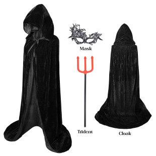 Halloween costume children's cloak cosplay witch cloak suit cloak death costume wizard cloak