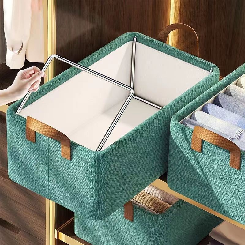 Dark green double-layer fabric unlined steel frame regular style