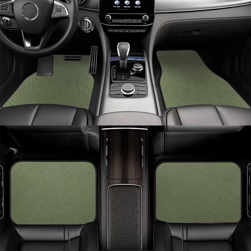 Cross-Border Minimalist Car Interior Floor Mats, Thickened Dirt-Resistant and Scratch-Resistant Mats, Easy to Care For, Can Be Cut, Wholesale and Dropshipping Available