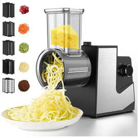 跨境电动多功能切菜机 外贸全自动家用电动切菜器切丝切片一体机