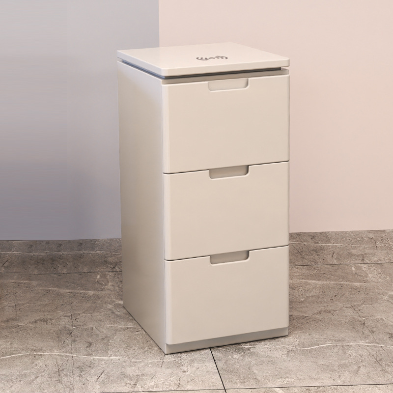 28_뉴 원목 페인트 캐비닛 라이트 그레이-78x30x40cm