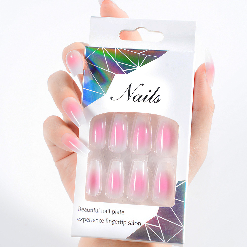 Foreign Trade Cute Wearable Manicure New Nail Patch Nude Finished Nail Patch Removable Manicure Wholesale