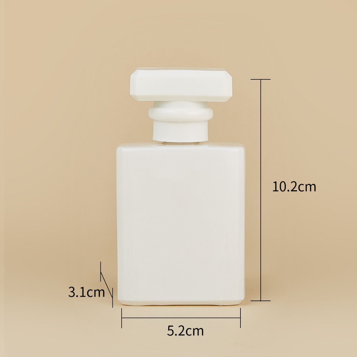 30ml50ml botella de perfume de vidrio de boca de tornillo avanzado líquido sub-embalaje botella de spray cuadrado maquillaje botella vacía de alta gama