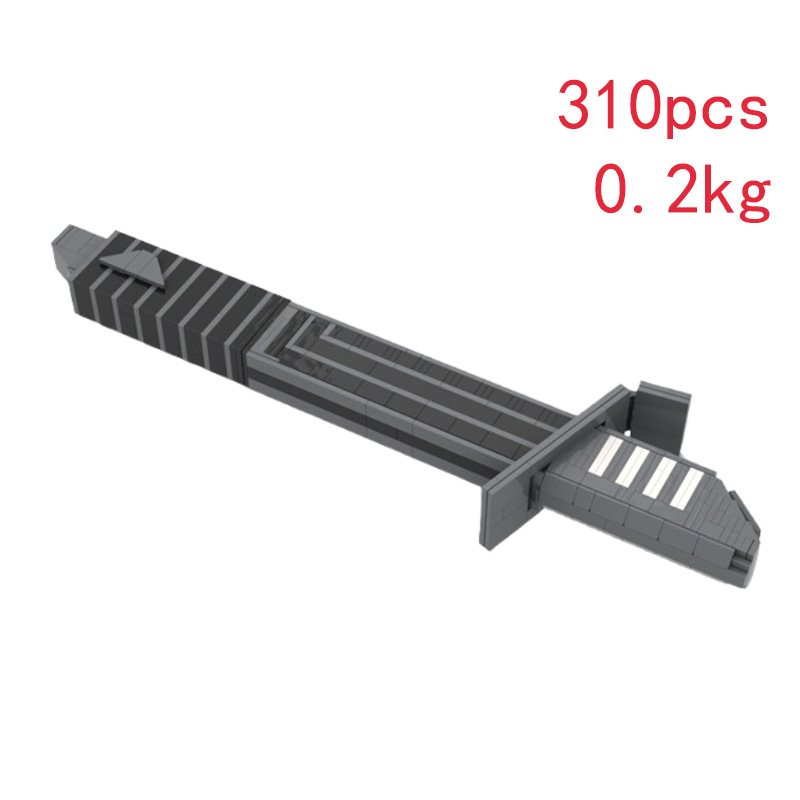 Creative Diy Sword Building Blocks Small Particle Assembly Toy_voghion.com
