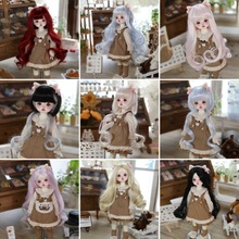 现货实拍BJD SD叶罗丽娃娃假发 柔软丝多造型可选娃用3.4.6分假毛
