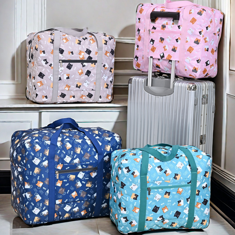 Travel Bag Quilt Waterproof Storage Bag Large Capacity Moving Packaging Finishing Clothes Travel Luggage Bag