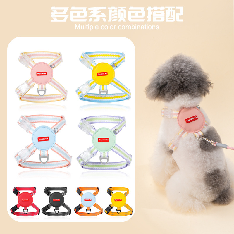 Nueva correa para el pecho para mascotas tipo chaleco correa para gatos cuerda al por mayor cuerda de tracción reflectante para gatos cuerda de tracción para mascotas