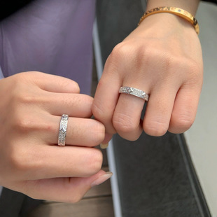 Natural South African Diamond Light Luxury Design Easiest for Match Diamond Ring Texture 18K Gold Women's Ring Water Shell Wholesale