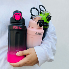 Cooler High-Quality Stainless Steel Insulated Cup for Outdoor Sports with Straw, Model FLPP001