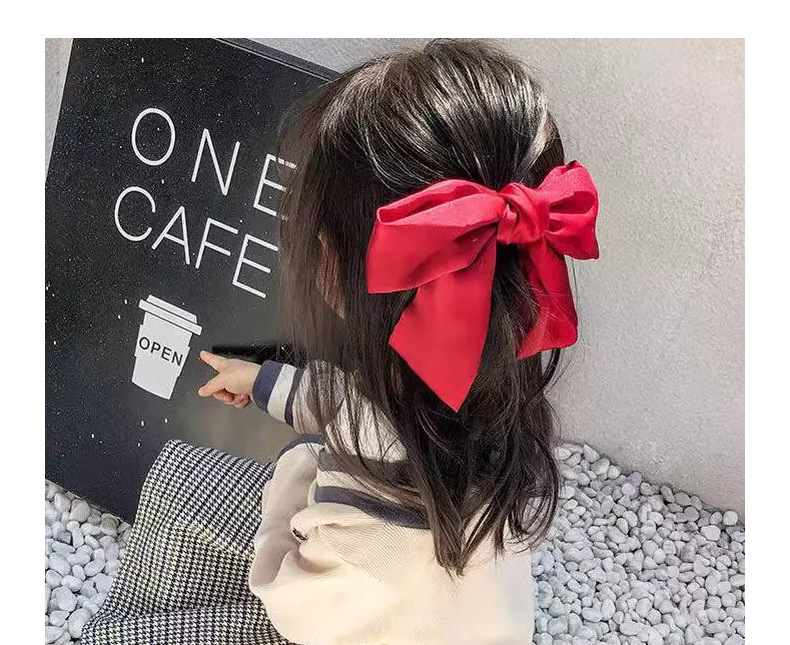 1 Piece Quantity Daily Occasion Cute Bow Knot Satin Hair Clip 1 Piece