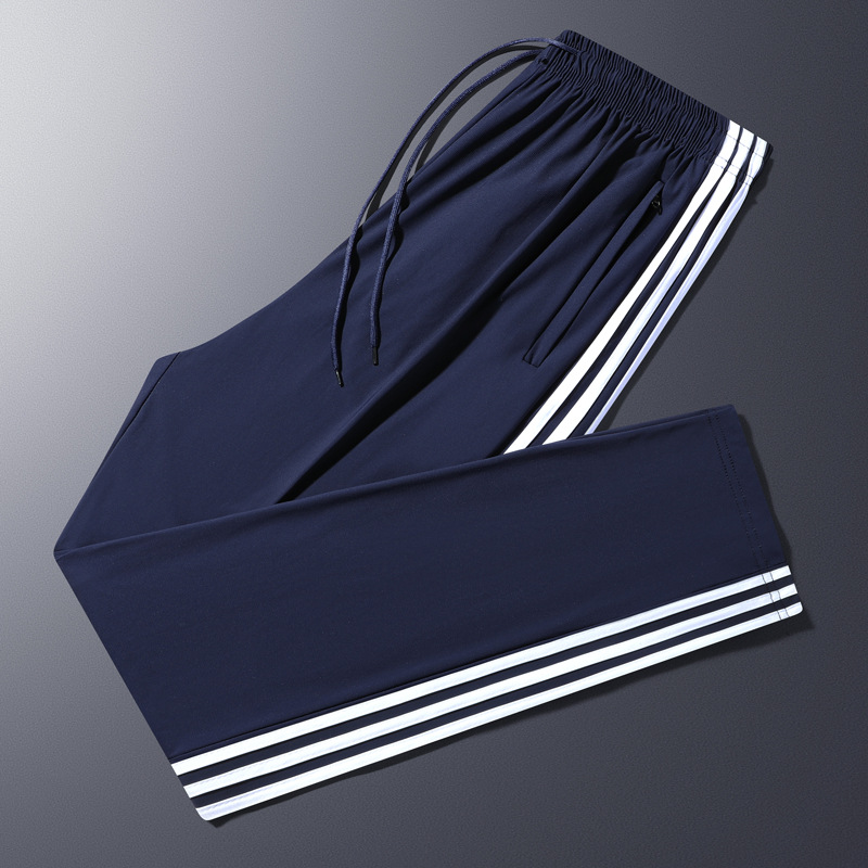 (ice silk thin section) three stripes navy blue