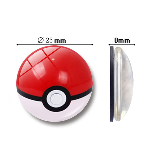 Pokemon Time Gemstone Refrigerator Sticker Creative Magnetic Refrigerator Sticker Decorative 25mm