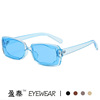 Fashionable wavy lens, brand square sunglasses hip-hop style, European style, internet celebrity