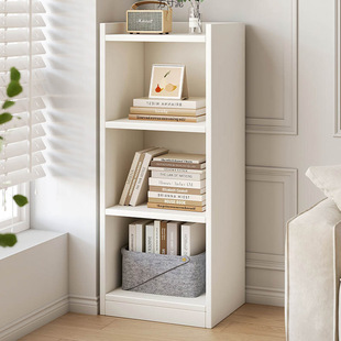 Storage Rack Floor-Standing Bookshelf Wall Corner Narrow Cabinet Storage Cabinet Storage Cabinet Free Combination Grids Multi-Layer Bookcase