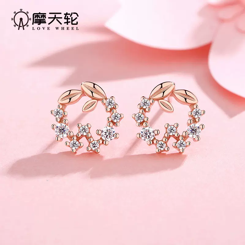 摩天轮秋春季节优雅小香风简约百搭个性设计高级感ins网红款耳钉