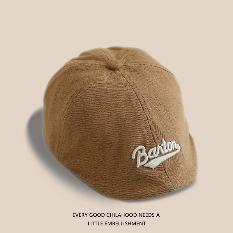 Sombreros para bebés coreanos primavera y otoño delgados estilo extranjero boina versátil para niños sombreros de boca de pato para niñas sombreros de verano hacia adelante