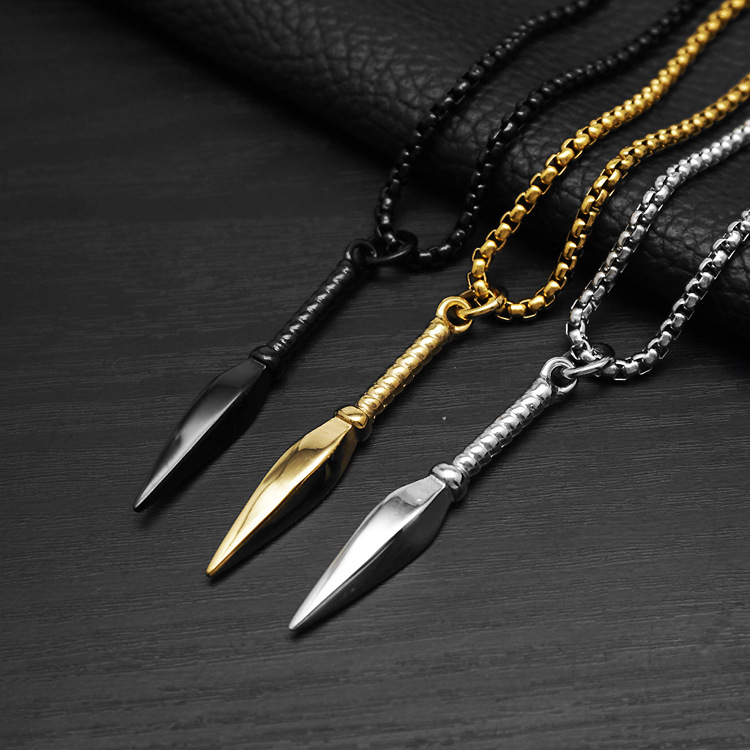 Men Titanium Steel Punk Necklace Daily Wear