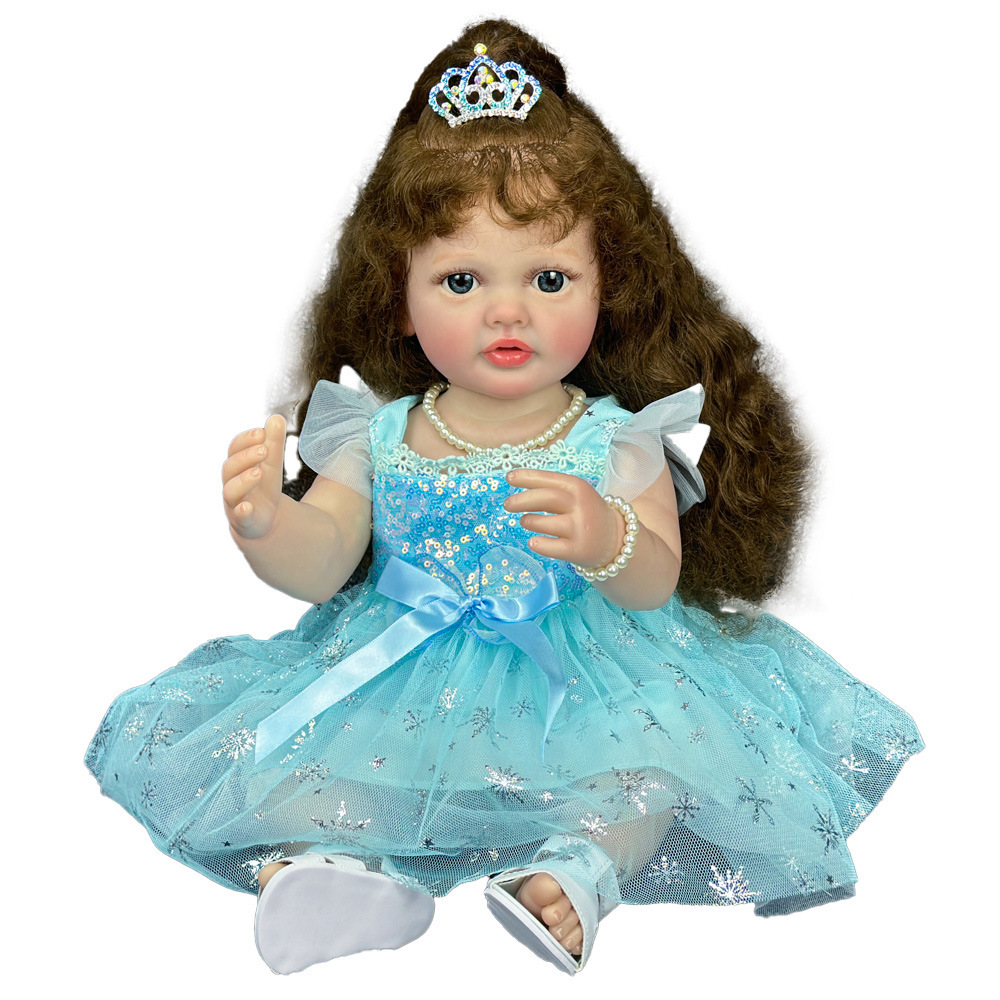 Juguetes para niñas, muñecas de simulación, muñecas para niños, muñecas de goma suave, muñecas pesadas al por mayor, ventas transfronterizas calientes