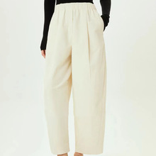 现货博主同款秋冬保暖灯芯绒裤子裤大码松弛感阔腿裤百搭八分裤