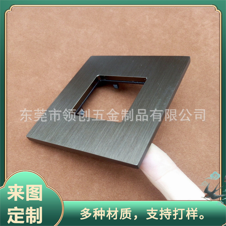 不锈钢3MM厚板料激光切割 铝合金面板  表面可做喷砂效果