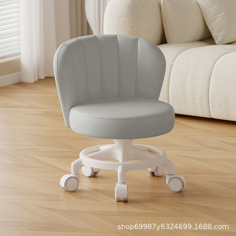 Rueda universal anti-rollback pequeña polea taburete baja silla respaldada para el hogar con un niño banco redondo rueda de correa rueda silenciosa