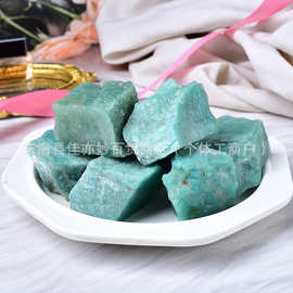 天然天河石水晶石原石扩香香薰石鱼缸花盆家居摆饰原石装饰