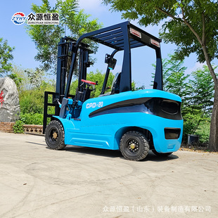 3-Ton Four-Wheel Electric Forklift Export Factory Riding Electric Forklift 2-Ton New Energy Forklift