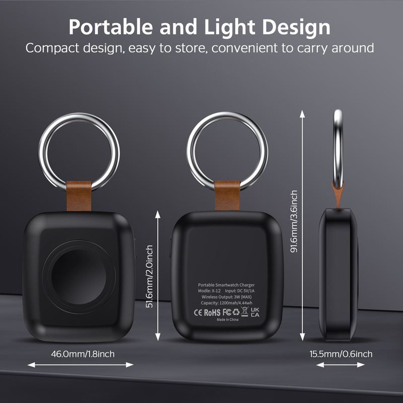 iwatch Apple watch ワイヤレスパワーバンク 1200mah ミニ Apple watch モバイル電源に適しています。|undefined