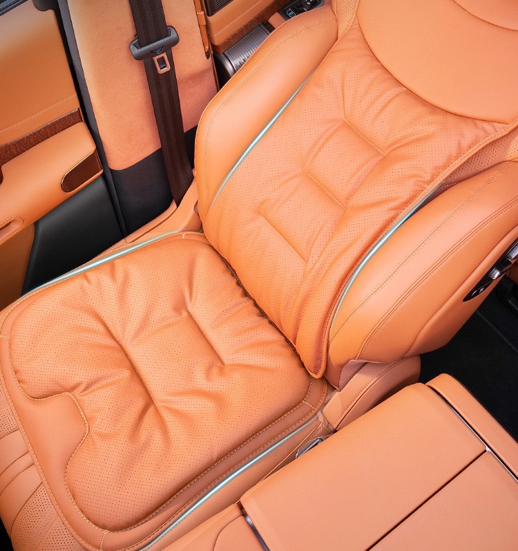 Car Seat Cushion, Suitable for All Seasons, High-End Nappa Leather for Interior Use, Suitable for Mercedes-Benz and Bmw, Single-Piece Seat Cover for Rear Row