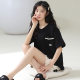 [Pure Cotton] Summer Pajamas Women's Short-sleeved Shorts Temperament Sweet Girl's Simple Fashion Home Clothes Two-piece Set