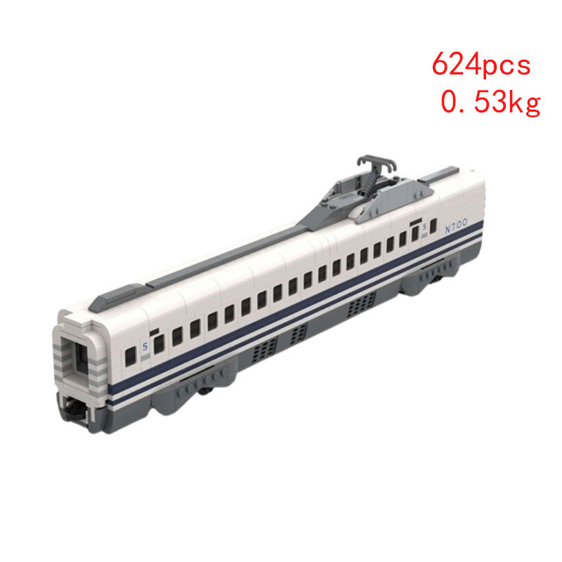 Modelo educativo de tren de juguete MOC-128296, disponible en stock, con bloques de construcción de partículas pequeñas._voghion.com