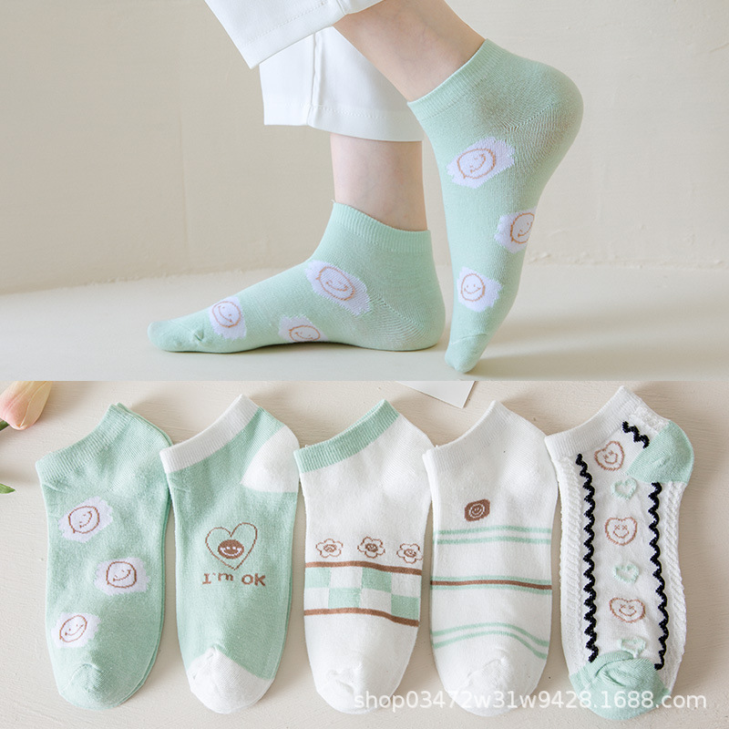 New boat Socks women's small fresh short tube low-side invisible boat Socks tide Zhuji socks manufacturers wholesale small red book