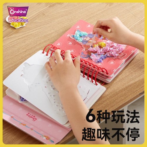 Onshine childhood infinite dream hand-painted princess poke fun dress-up stickers painting children's handmade diy toys