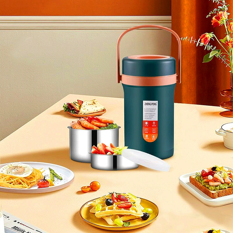 Вакуумный подъемник из нержавеющей стали 304 для офисных работников Изолированное ведро для риса большой емкости с защитой от переполнения в японском стиле герметичная коробка для завтрака бенто