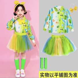 国庆儿童啦啦队演出服衬衫小学生运动会班服开幕式服装幼儿园合唱