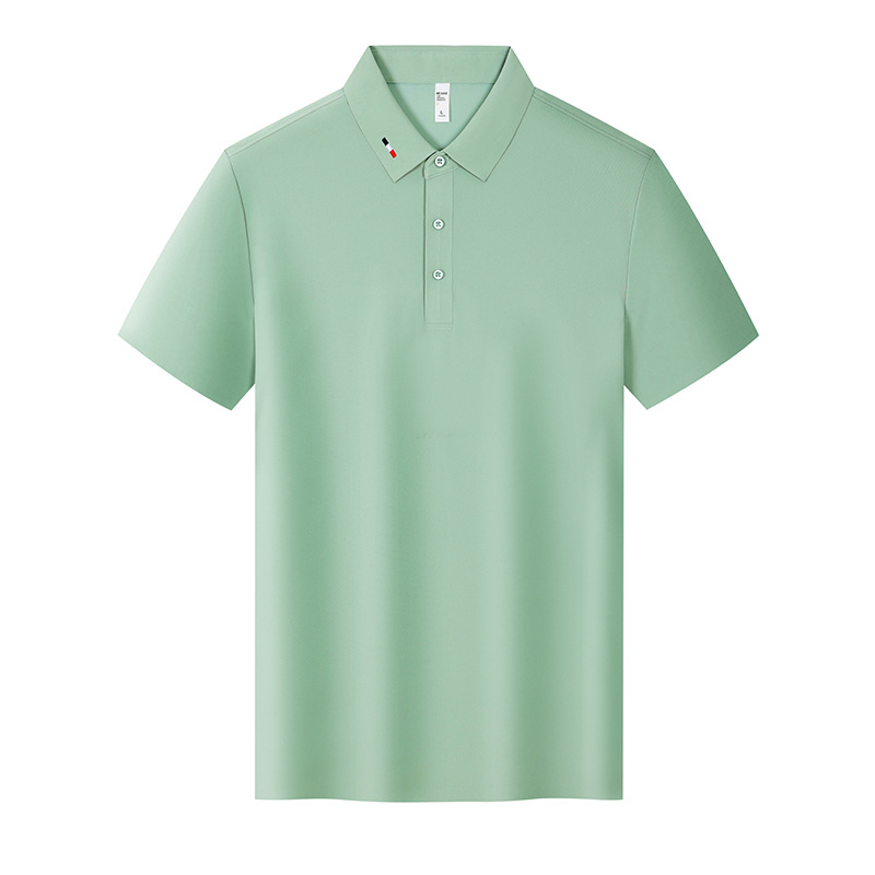 Camiseta de solapa de manga corta de golf que no deja marcas Camiseta de polo para hombre de lujo ligero de alta gama Camiseta de polo de secado rápido deportiva personalizada