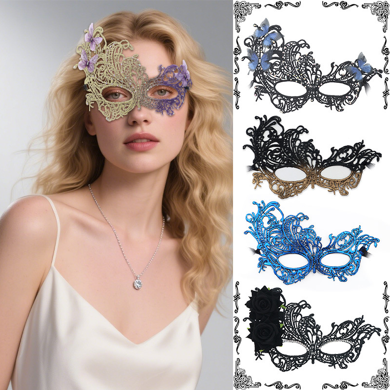 Ventas transfronterizas calientes de Halloween máscaras de encaje de Phoenix máscaras de rendimiento de máscaras sexuales de la reina