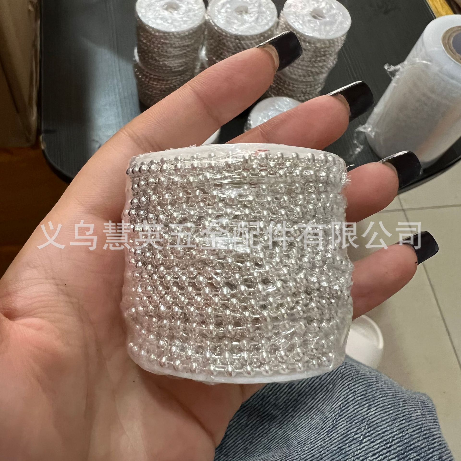 珠链圆形2.4珠链 DIY饰品配件304不锈钢服装吊牌链长链平扣配件