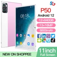 Планшет (P50) Android 10,1″, Google English версия, съёмный межрегиональный SIM‑слот, модель 2024