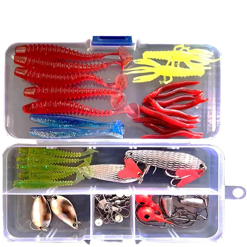 Набор приманок Luya Bait набор Luya Fishing Bad Luya Sequin Soft Bad Thunder Frog Bionic Luya Bait Полный набор