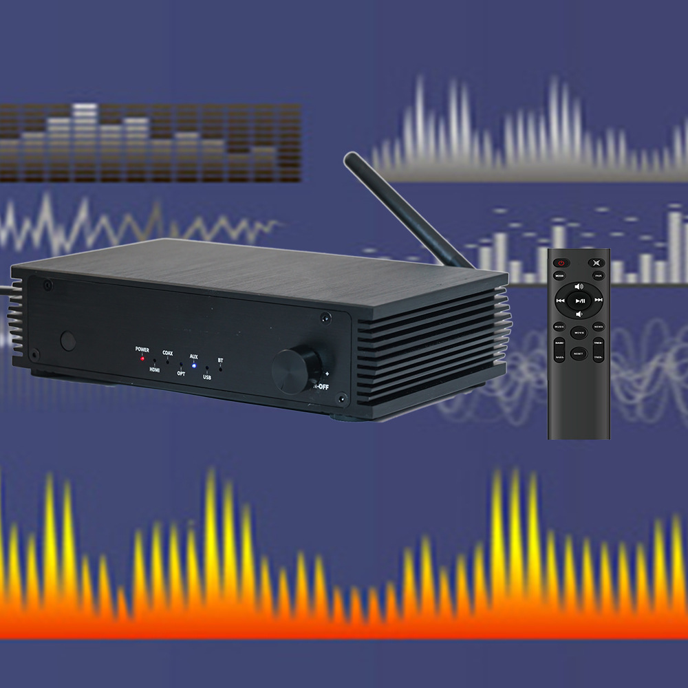 High-End Home Mini 200W Amplifier Tpa3116 Digital Power Amplifier Bluetooth Amplifier 2.1 Channel