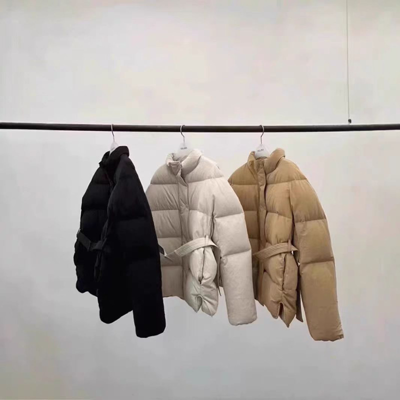 Erume Korea Dongdaemun 2024 Winter New Goose down Jacket Stand Collar Belt Small Warm down Jacket Erume Korea Dongdaemun 2024 Winter New Goose down Jacket Stand Collar Belt Small Warm down Jacket