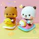 Panda One and Two and Cloth Tabletop Doll Hand-held Car Small Ornaments Cartoon Cute Animation Ornaments Trendy Play Doll