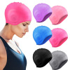 Men's silica gel waterproof durable big high swimming cap for swimming