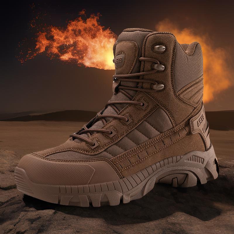 Botas tácticas para hombres de gran tamaño, caminatas al aire libre, zapatos de entrenamiento resistentes al desgaste, botas de combate Magnum para hombres de color sólido, ventas directas de fábrica